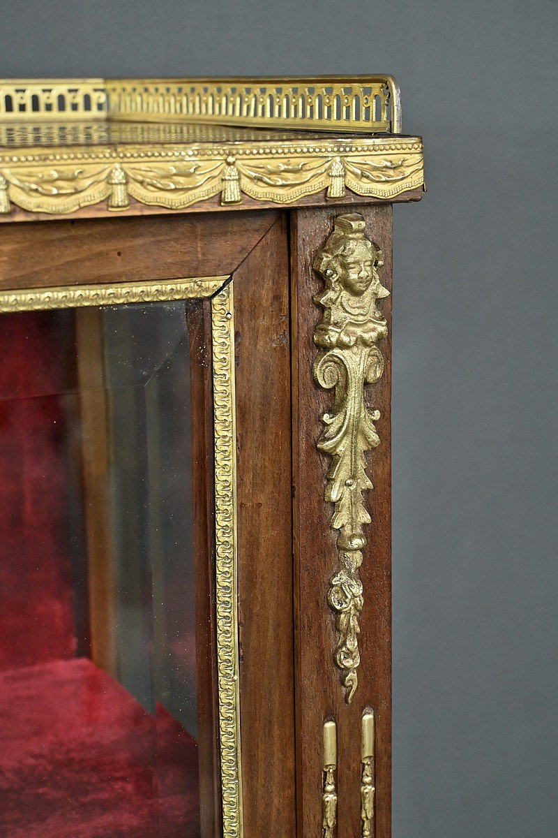 Vitrine en Acajou, style Louis XVI – Milieu XXe-photo-3