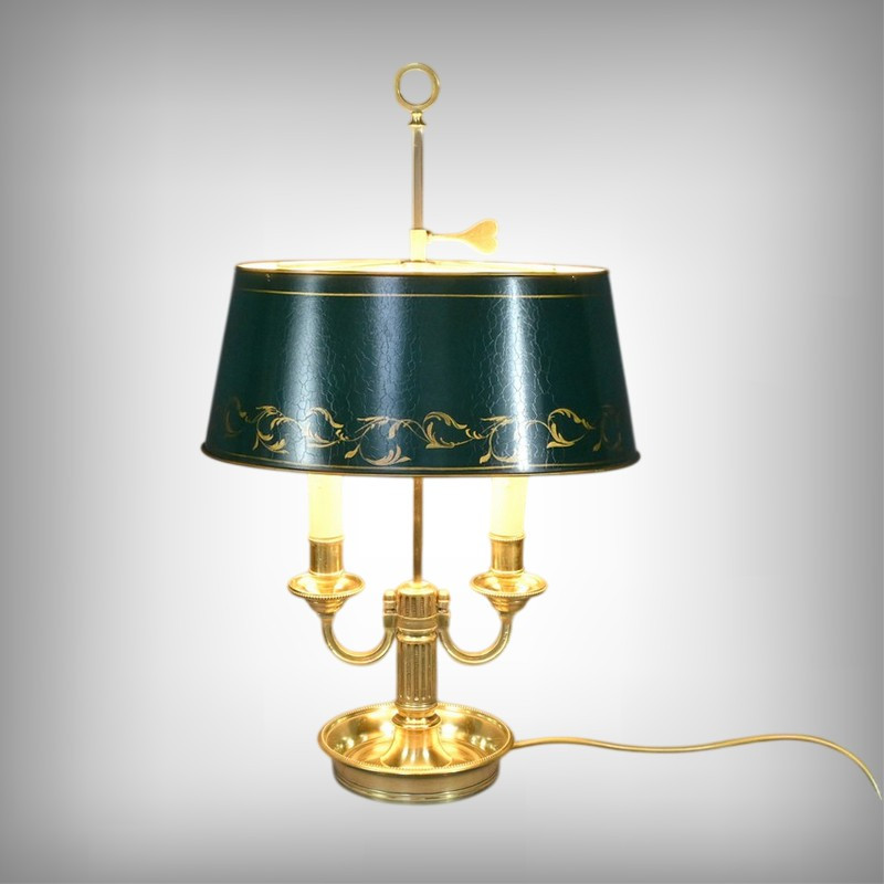 Lampe Bouillotte à 2 Lumières - Début XXe
