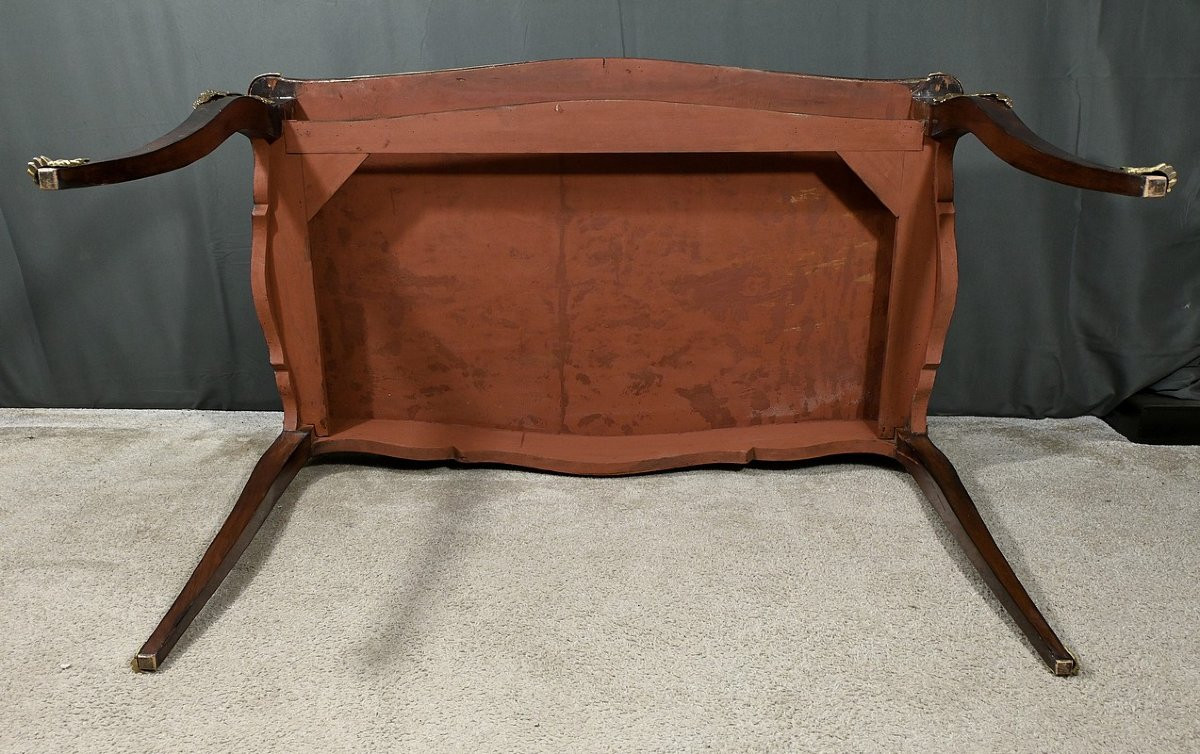 Table Bureau en Palissandre et Marqueteries, époque Napoléon III – 2ème partie XIXe-photo-8