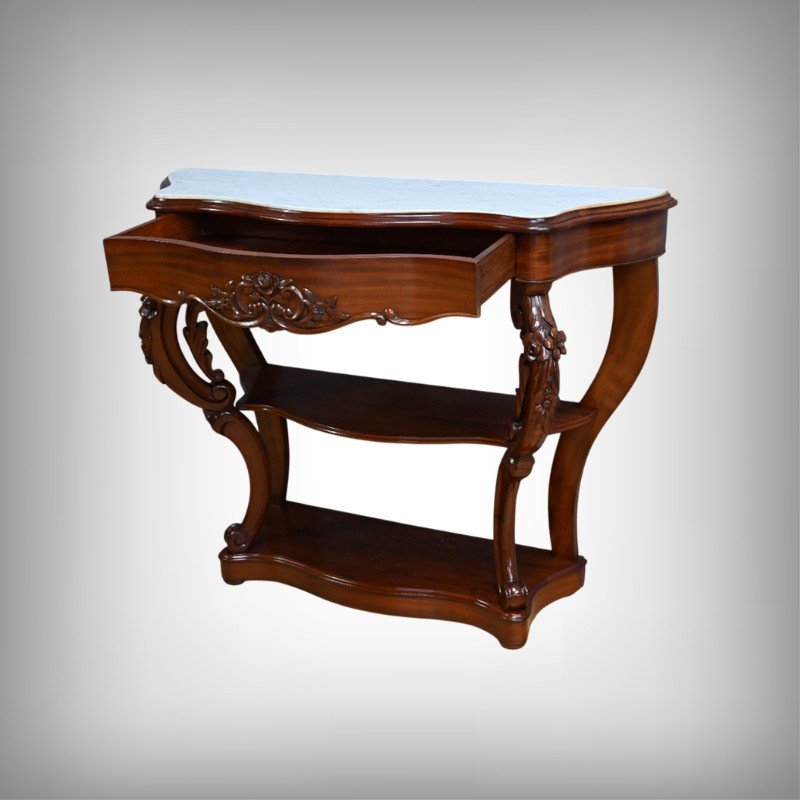 Console en Acajou, époque Napoléon III – 2ème Partie XIXe-photo-2