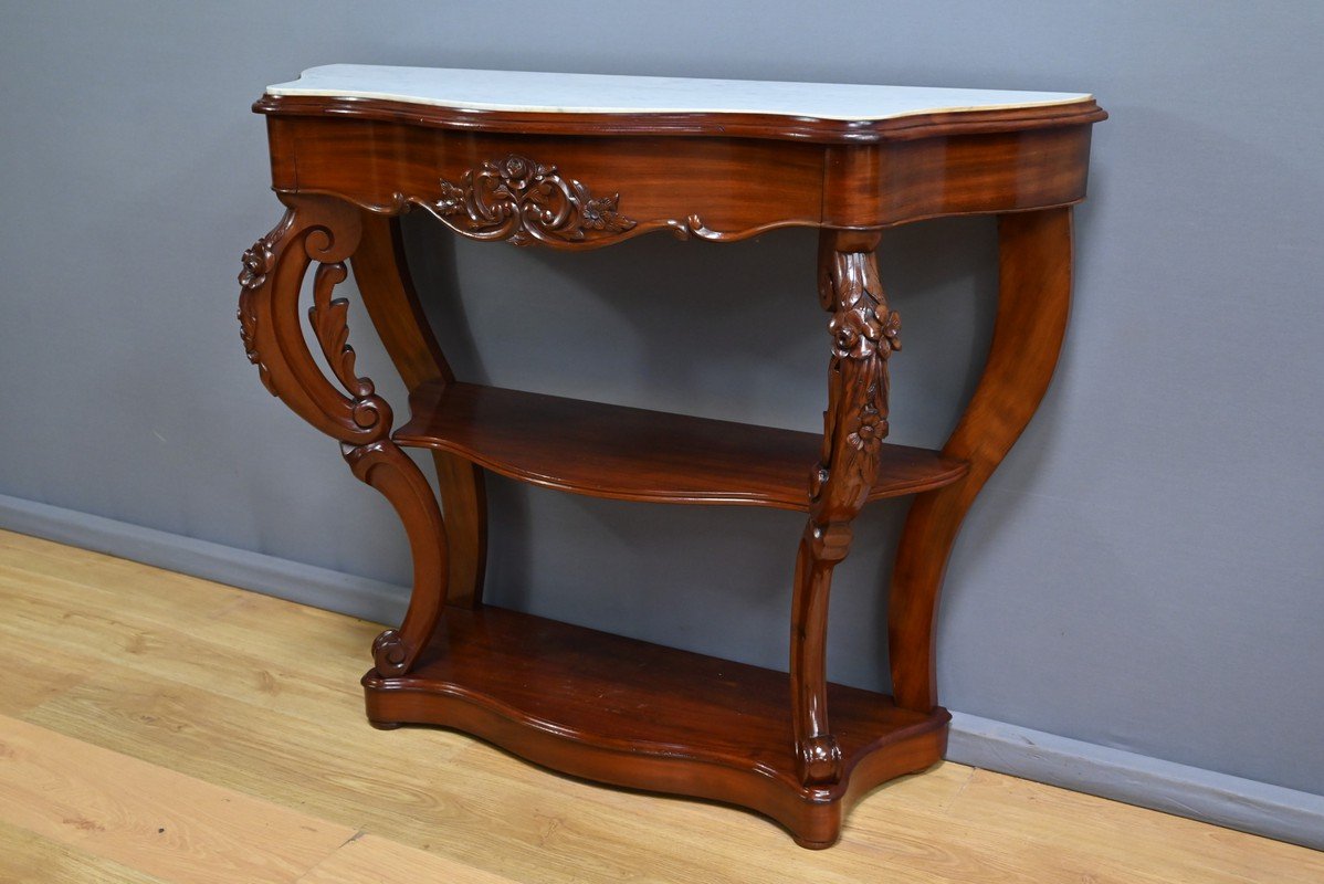 Console en Acajou, époque Napoléon III – 2ème Partie XIXe-photo-4