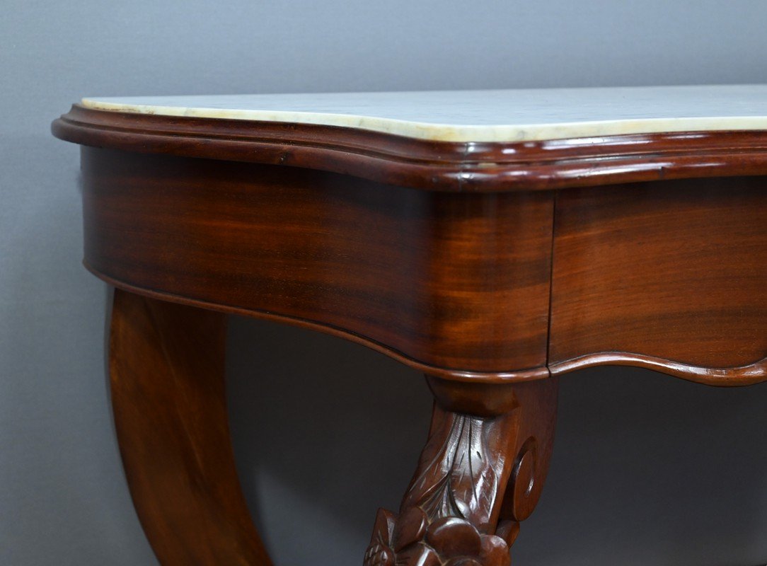 Console en Acajou, époque Napoléon III – 2ème Partie XIXe-photo-4