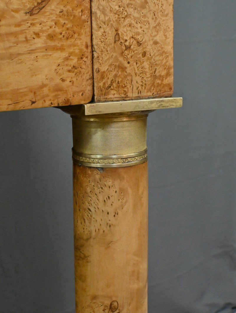 Coiffeuse en placage de Loupe d’Orme, époque Empire – Début XIXe-photo-6