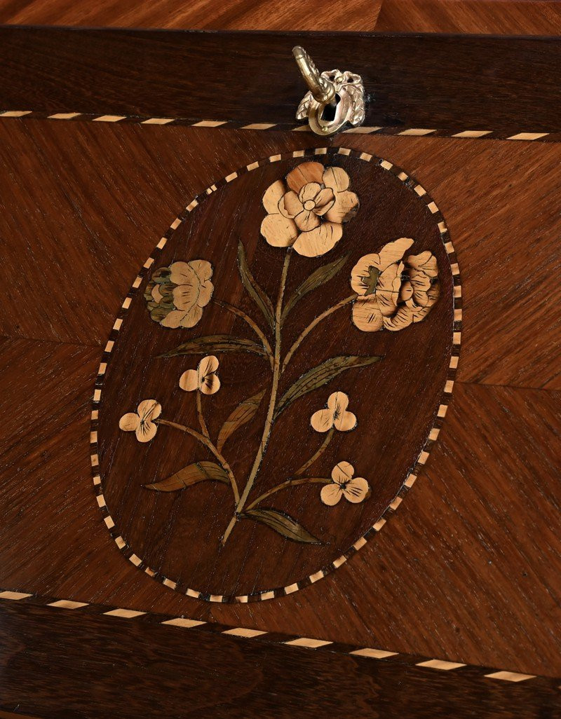 Bureau de Pente en Palissandre et Acajou, style Louis XVI – Milieu XIXe-photo-2