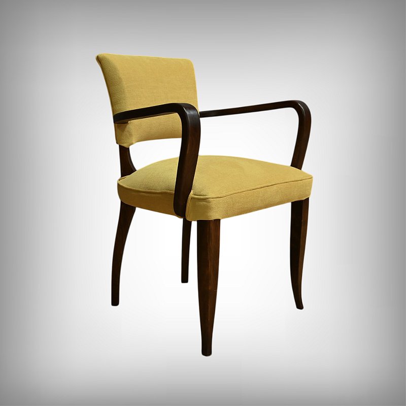 Suite de 4 Fauteuils Bridge, Art Déco, goût J.Leleu – 1940-photo-3