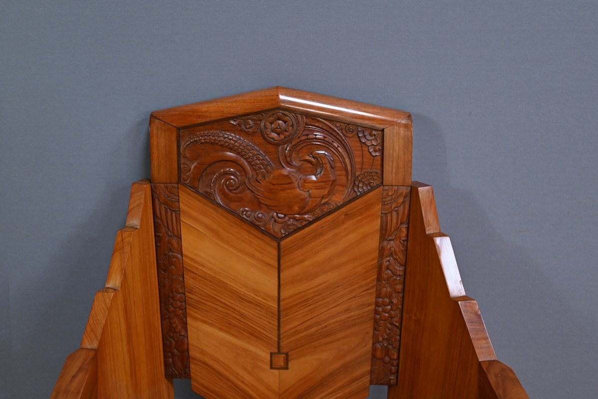 Suite de 6 Fauteuils en Bois de Rose, Art Déco – 1910-photo-6