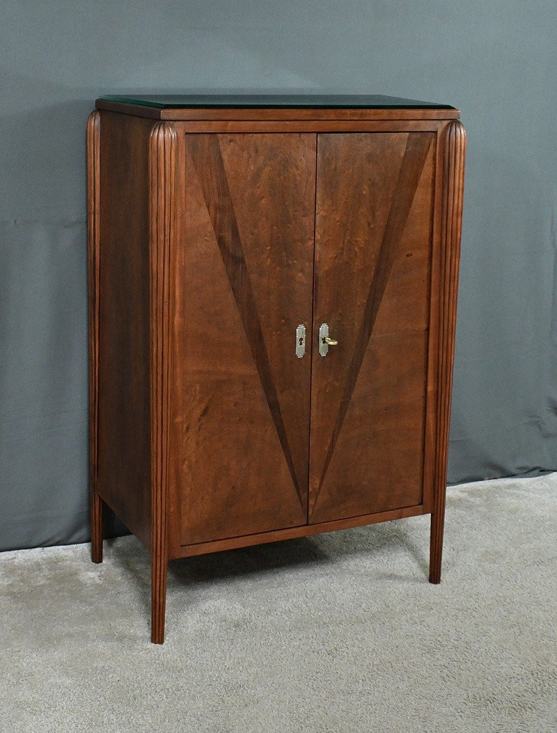 Cabinet en Acajou et Palissandre, Art Déco, goût J.Leleu – 1930-photo-1