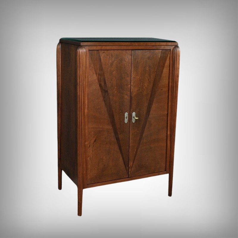 Cabinet en Acajou et Palissandre, Art Déco, goût J.Leleu – 1930