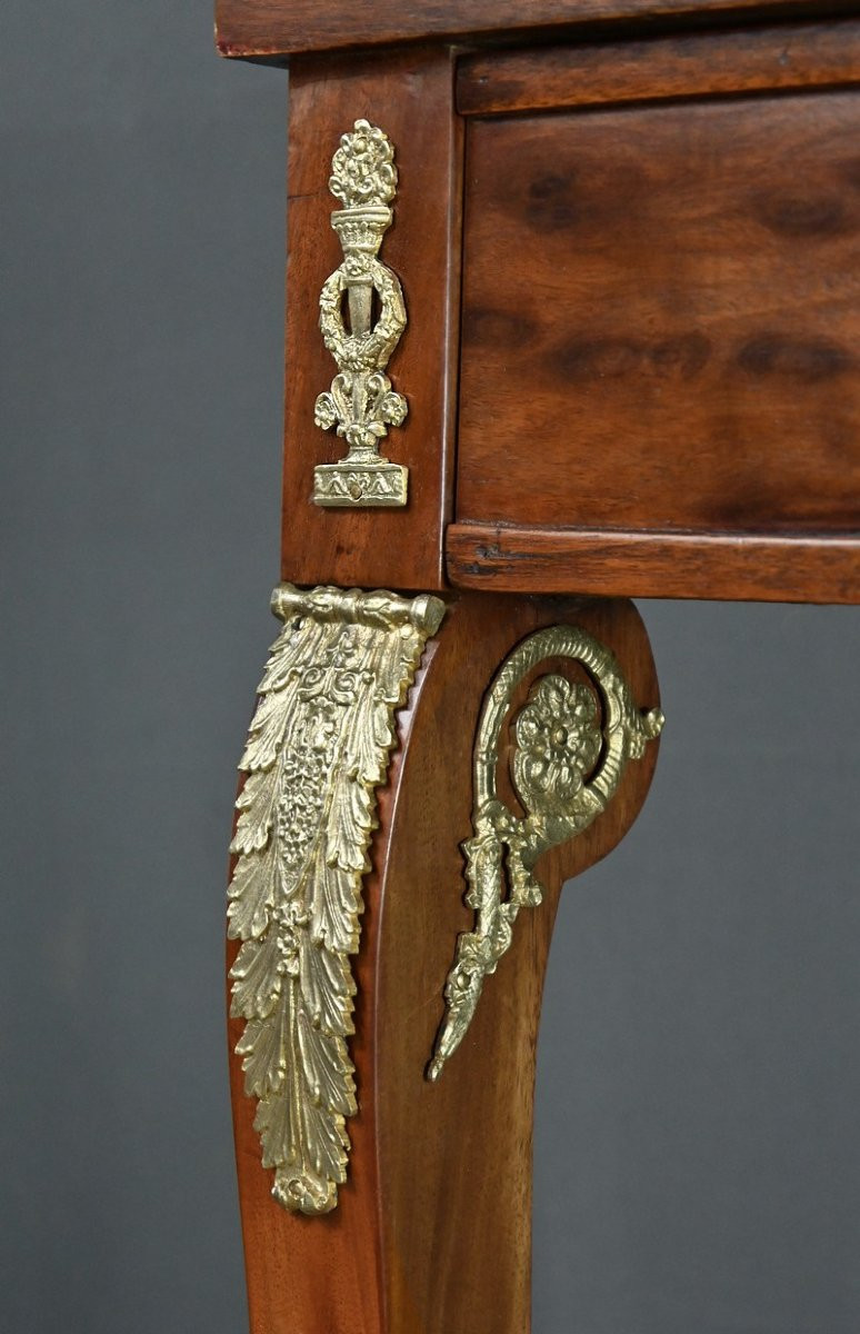 Petit Bureau Retour d’Égypte en Acajou, style Empire – Milieu XIXe-photo-4