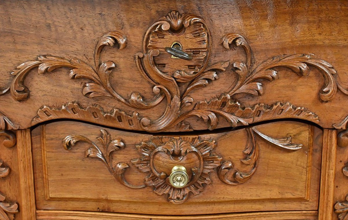 Table de Salon en Noyer, style Louis XV – Début XXe-photo-3