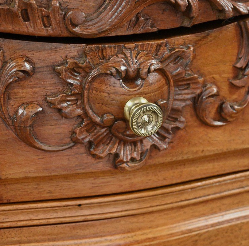 Table de Salon en Noyer, style Louis XV – Début XXe-photo-4