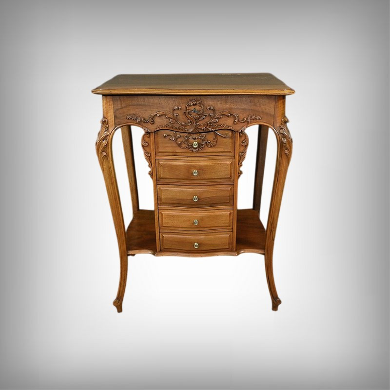 Table de Salon en Noyer, style Louis XV – Début XXe