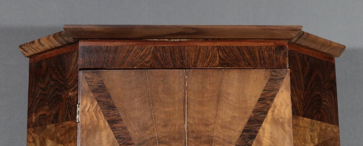 Walnut Corner Cabinet, Art Deco - 1930-photo-1