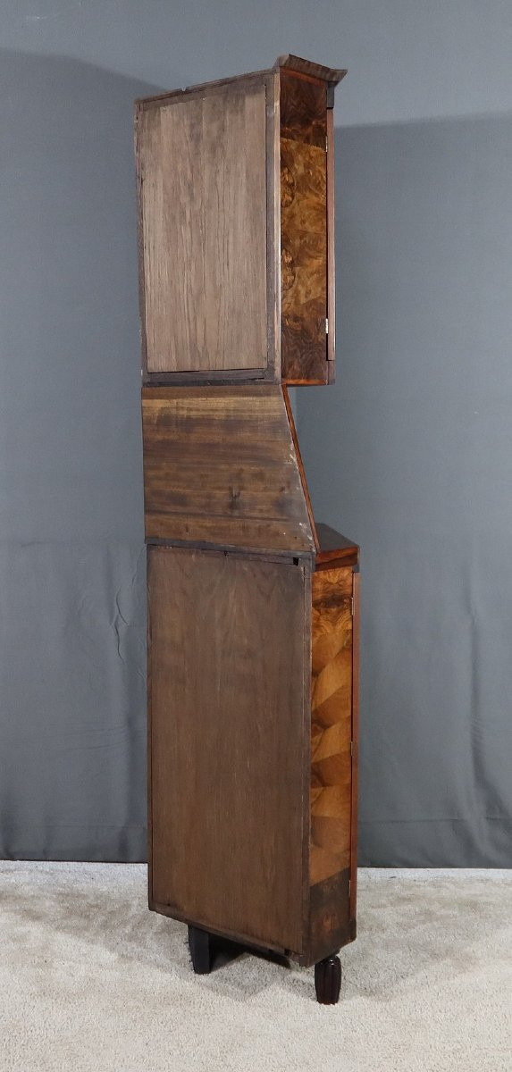Walnut Corner Cabinet, Art Deco - 1930-photo-5