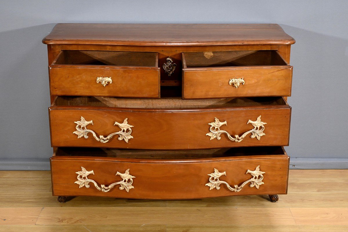 Cherrywood Chest Of Drawers, Stamped A.mailfert – 1st Part Of The 20th Century-photo-3