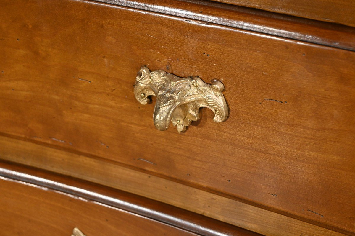 Cherrywood Chest Of Drawers, Stamped A.mailfert – 1st Part Of The 20th Century-photo-1