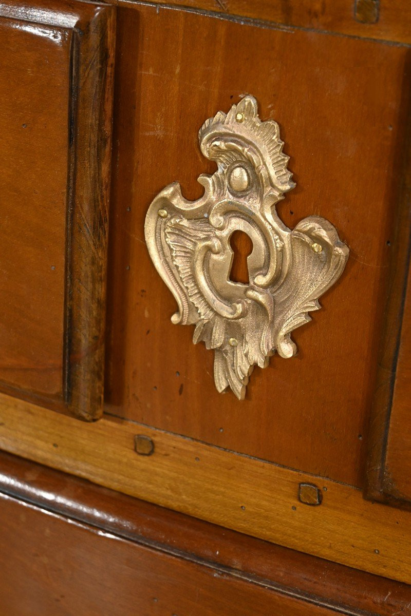 Cherrywood Chest Of Drawers, Stamped A.mailfert – 1st Part Of The 20th Century-photo-2