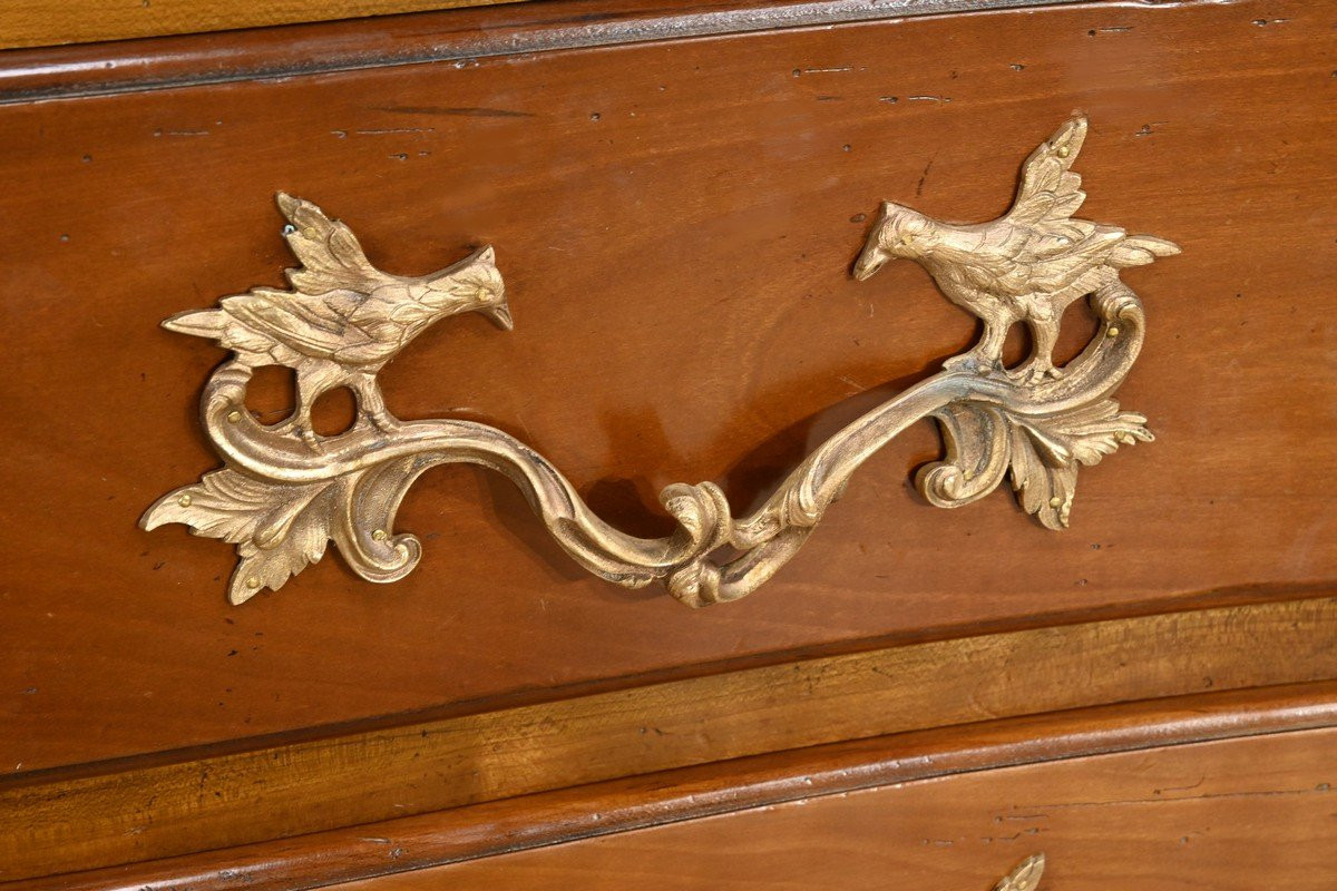 Cherrywood Chest Of Drawers, Stamped A.mailfert – 1st Part Of The 20th Century-photo-3