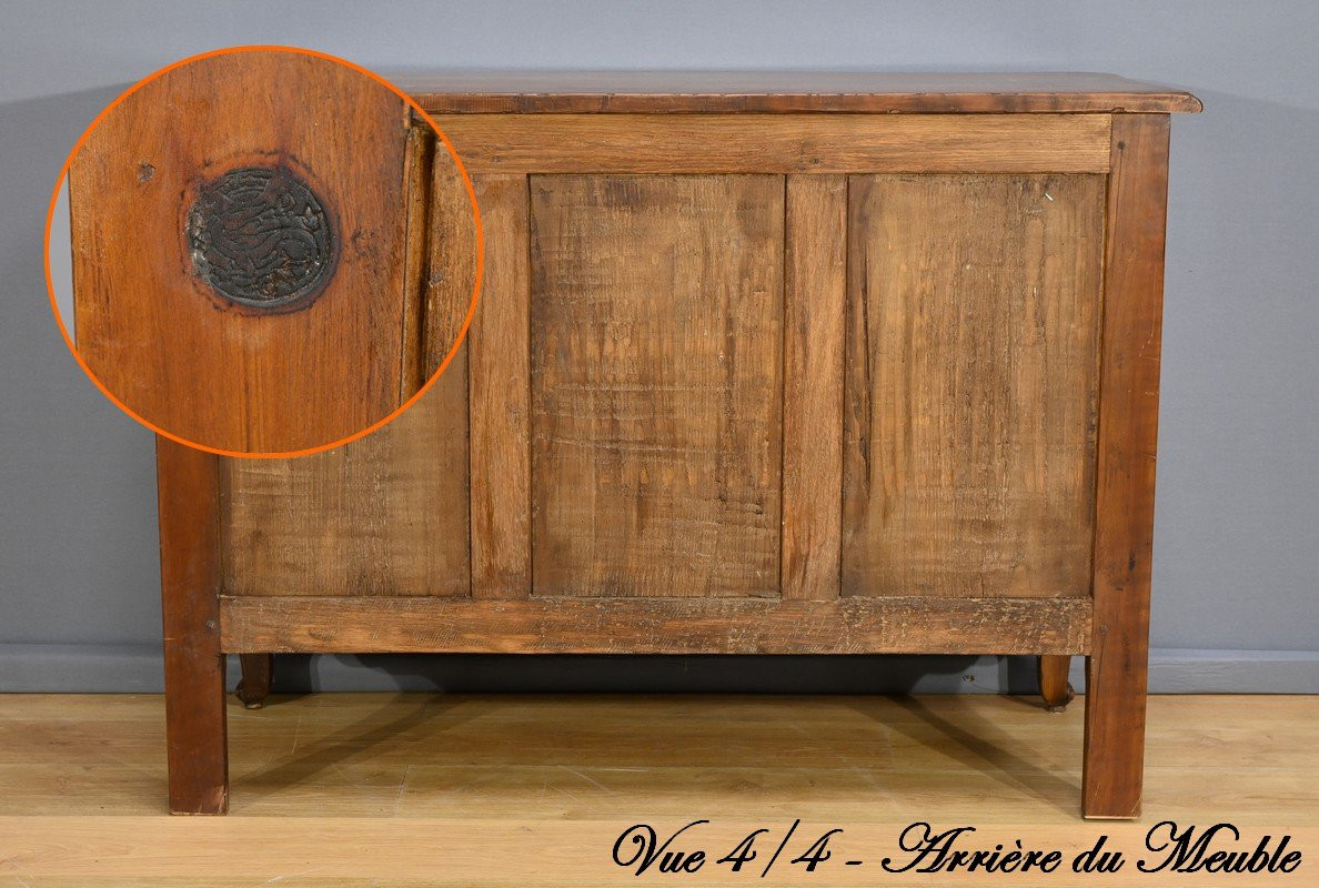 Cherrywood Chest Of Drawers, Stamped A.mailfert – 1st Part Of The 20th Century-photo-8