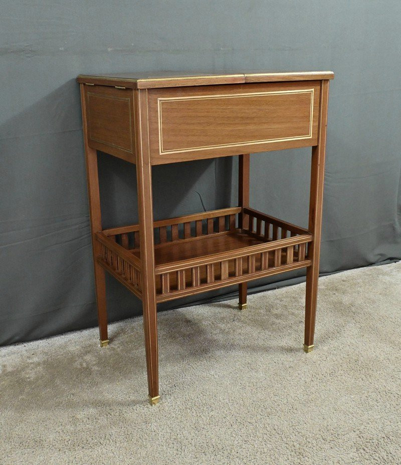 Small Mahogany Coffee Table, Maison Pagny, Directoire Style – Early 20th Century-photo-4