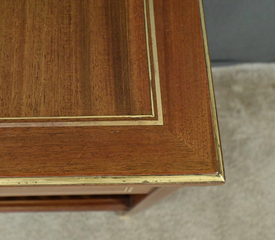 Small Mahogany Coffee Table, Maison Pagny, Directoire Style – Early 20th Century-photo-3