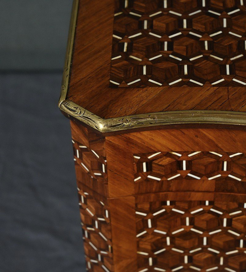 Marquetry Liqueur Cellar, Napoleon III Period – Mid-19th Century-photo-2