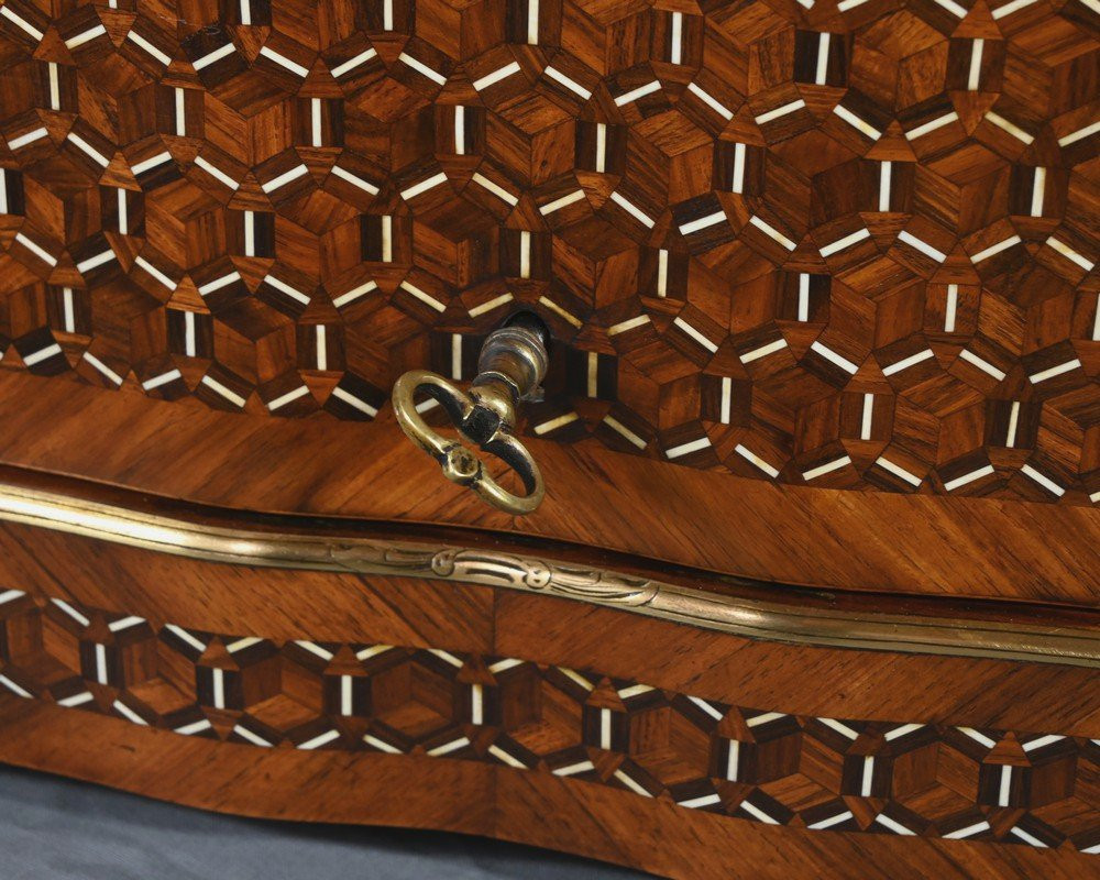 Marquetry Liqueur Cellar, Napoleon III Period – Mid-19th Century-photo-4