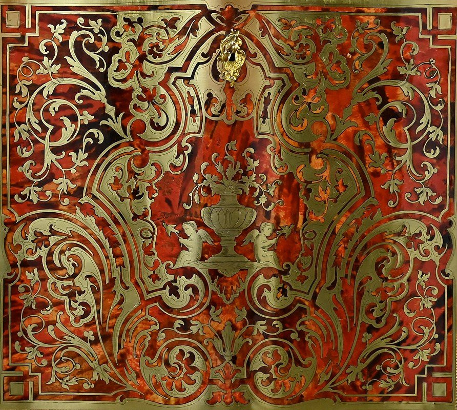 Secretary In “boulle” Marquetry, Napoleon III Period – Mid-19th Century-photo-8