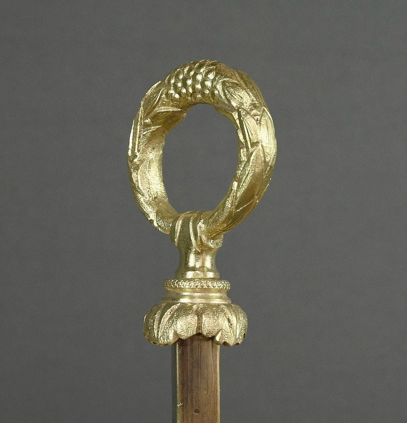 Grande Lampe Bouillotte en Bronze doré, style Louis XVI – 1re partie XXe-photo-1