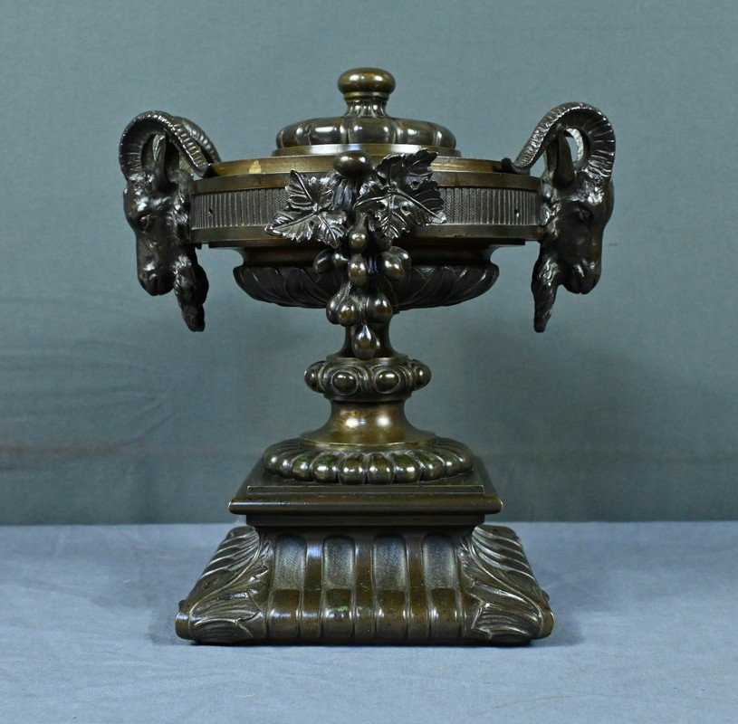 Coupe décorative en Bronze, époque Napoléon III – Milieu XIXe-photo-3