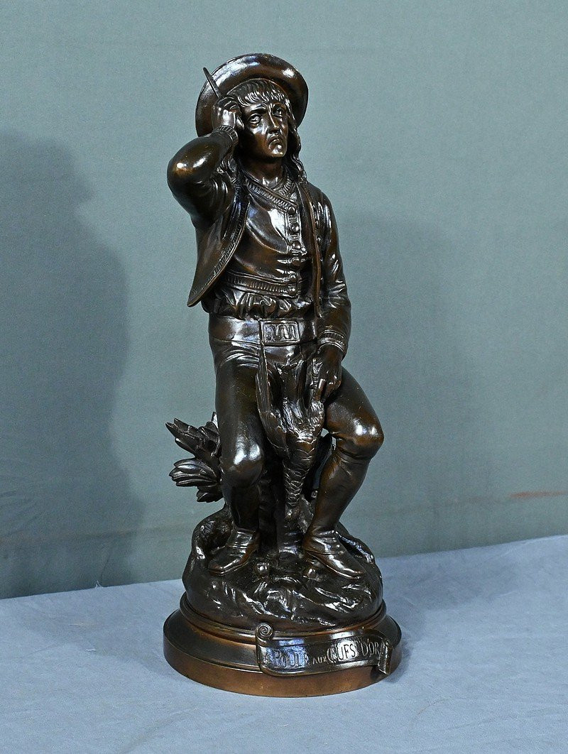 Bronze « La Poule aux Œufs d’Or » signé Goelzer – Fin XIXe-photo-3