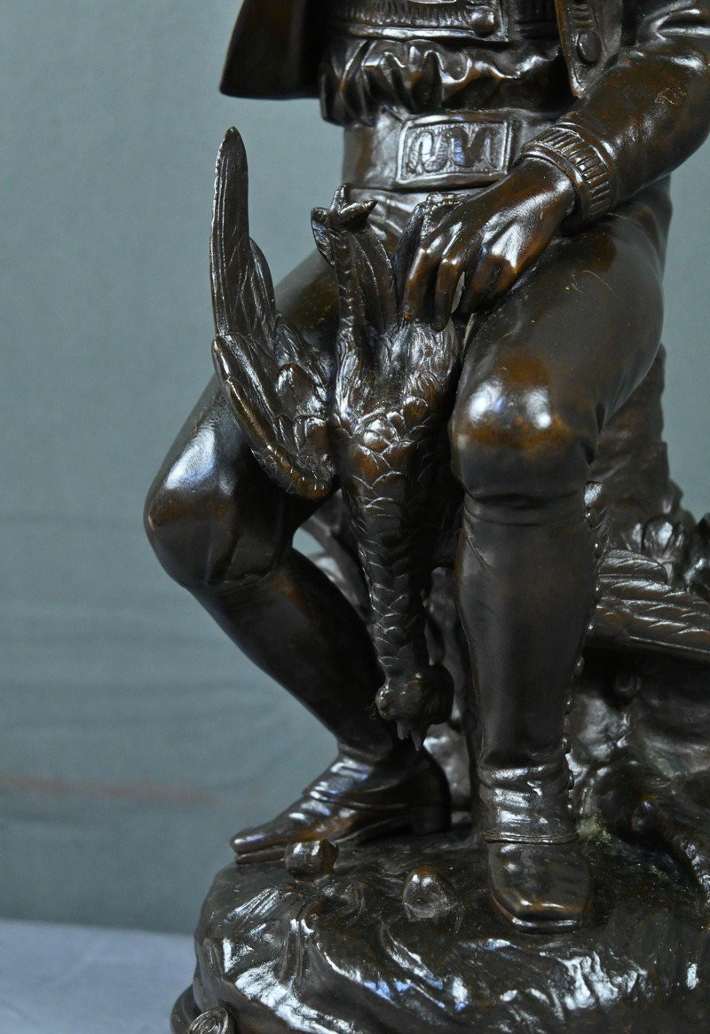 Bronze « La Poule aux Œufs d’Or » signé Goelzer – Fin XIXe-photo-5