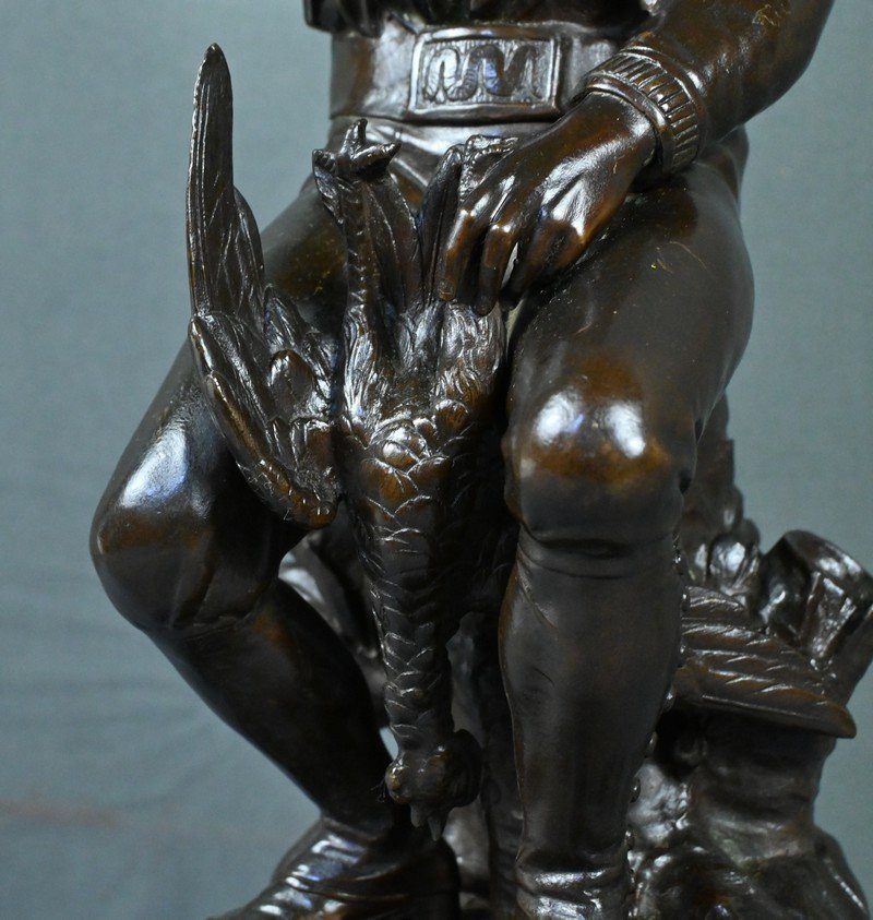 Bronze « La Poule aux Œufs d’Or » signé Goelzer – Fin XIXe-photo-6