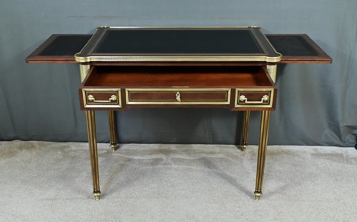 Small Louis XVI Style Mahogany Desk, Napoleon III Period – Mid-19th Century-photo-4