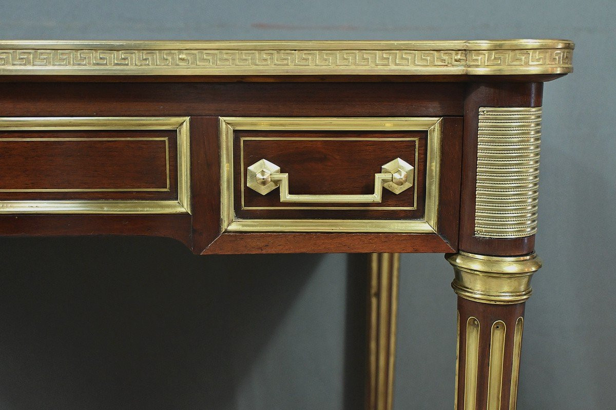 Small Louis XVI Style Mahogany Desk, Napoleon III Period – Mid-19th Century-photo-4