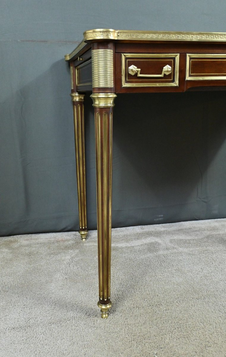 Small Louis XVI Style Mahogany Desk, Napoleon III Period – Mid-19th Century-photo-6