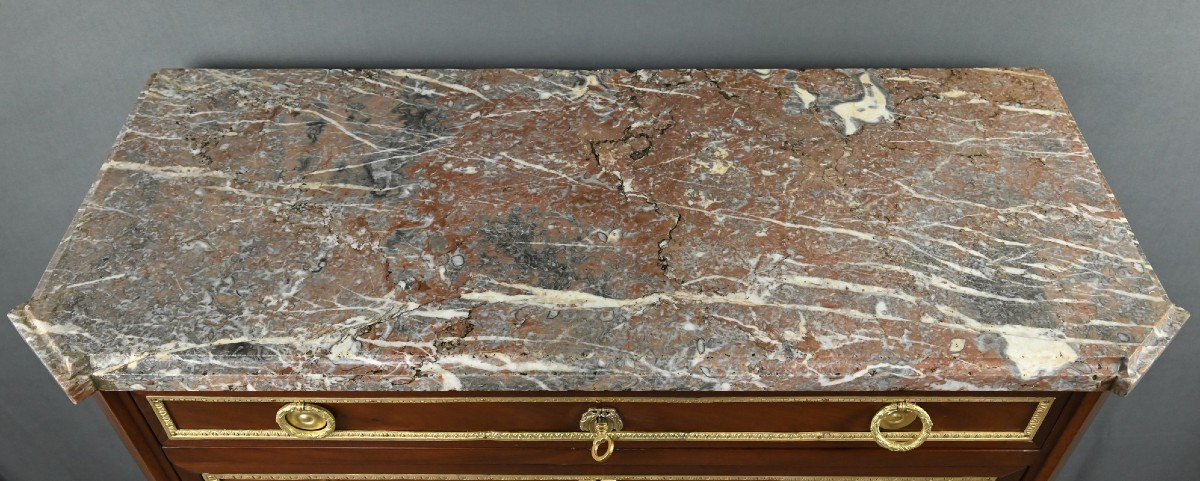 Semainier en placage d’Acajou, époque Louis XVI – Fin XVIIIe-photo-4