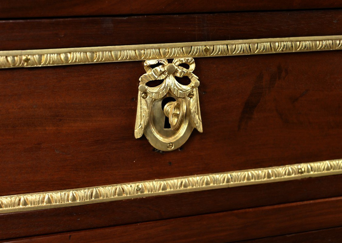 Semainier en placage d’Acajou, époque Louis XVI – Fin XVIIIe-photo-3