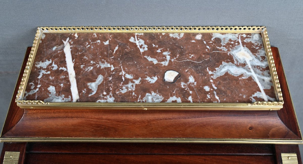 Small Mahogany Parlor Cabinet, Louis XVI Style – Second Half Of The 19th Century-photo-2