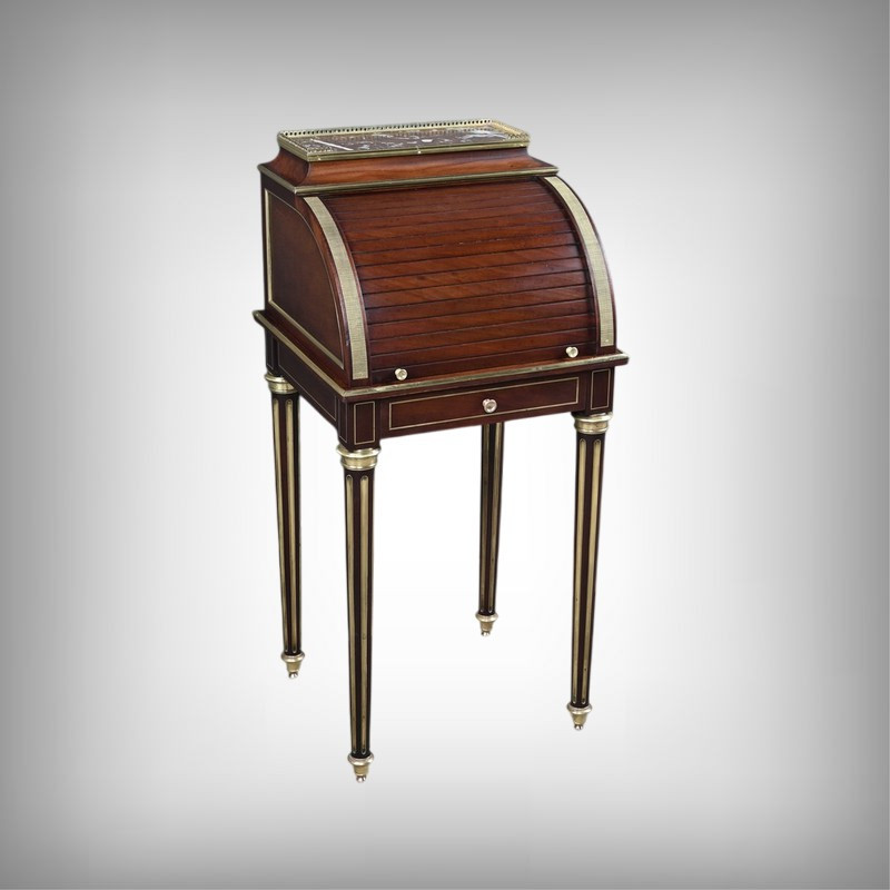Small Mahogany Parlor Cabinet, Louis XVI Style – Second Half Of The 19th Century