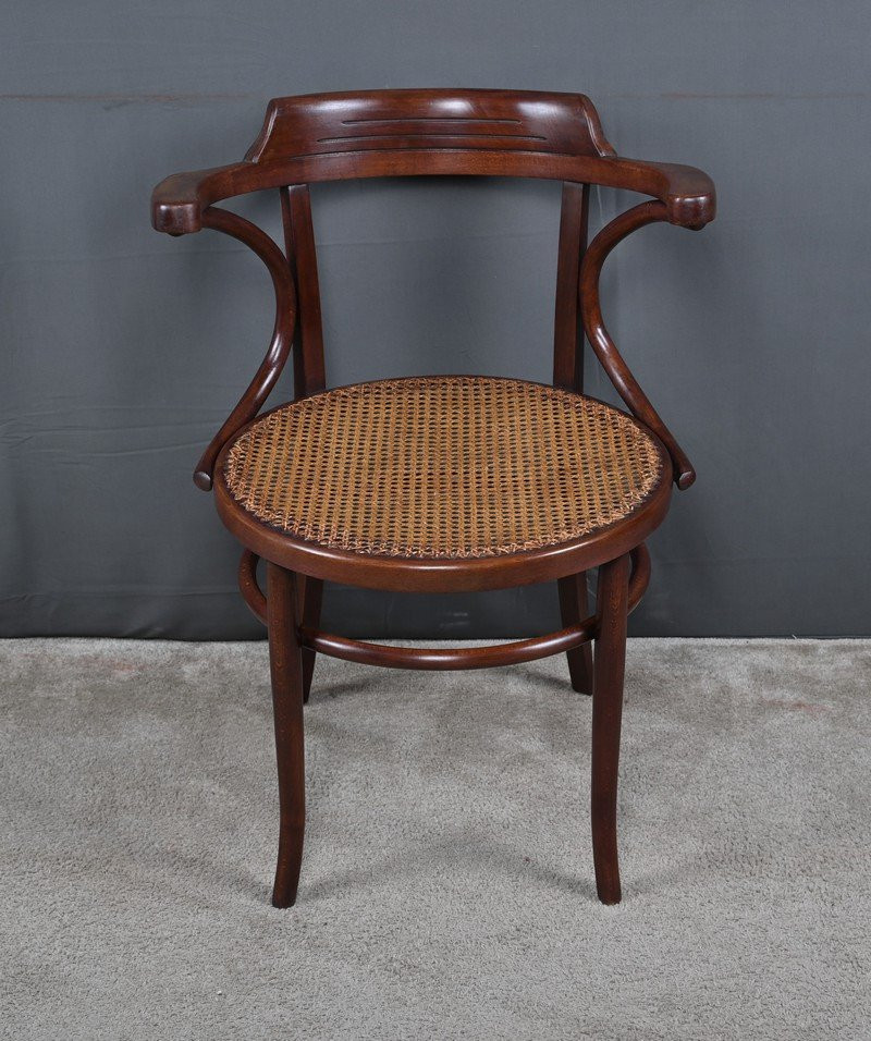 Fauteuil en Hêtre Courbé, Maison Baumann – Début XXe-photo-4