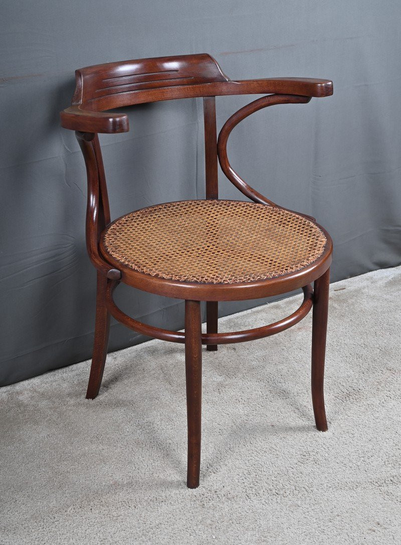 Fauteuil en Hêtre Courbé, Maison Baumann – Début XXe-photo-3