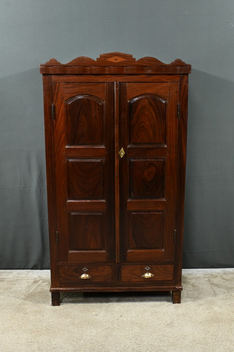Pondicherry Spice Cabinet, In Teak And Rosewood – 1900