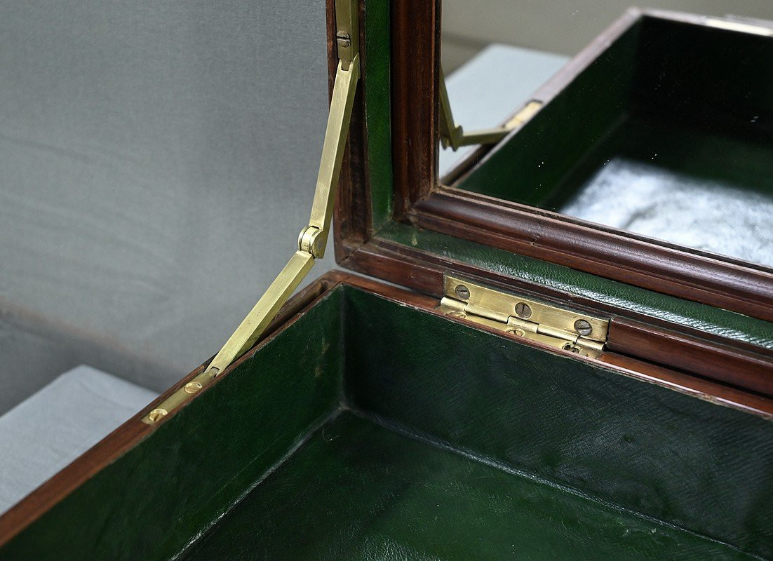 Mahogany Travel Case – Late 19th Century-photo-7