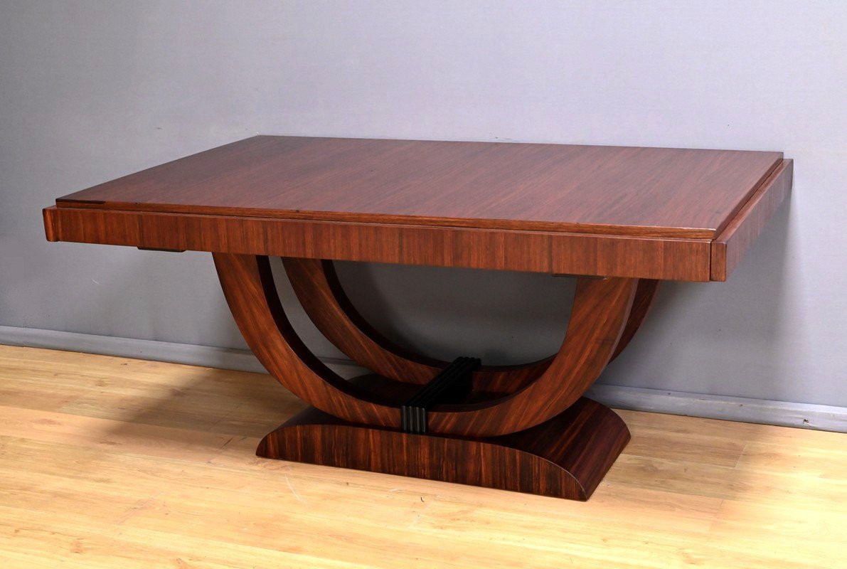 Table à Allonges en Palissandre, Art Déco – 1930-photo-3