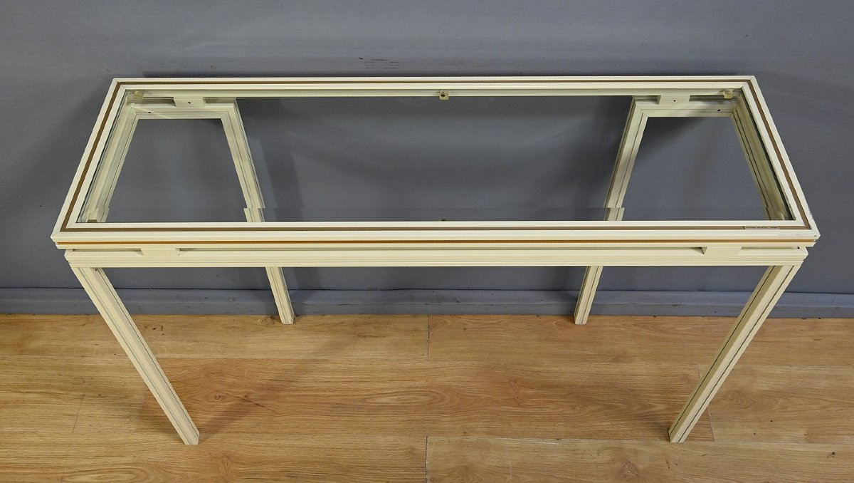 Ensemble Miroir & Console, signés Pierre Vandel – 1970-photo-4