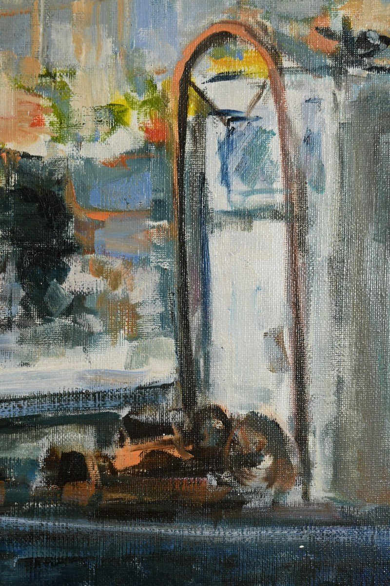 Huile sur Toile « Concarneau », signée S. Blaszczyk – 1991-photo-6