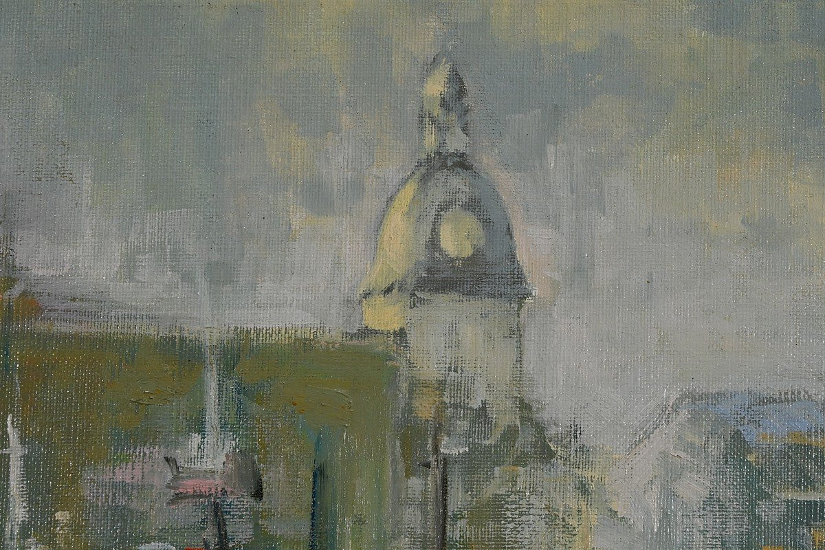 Huile sur Toile « Concarneau », signée S. Blaszczyk – 1991-photo-8