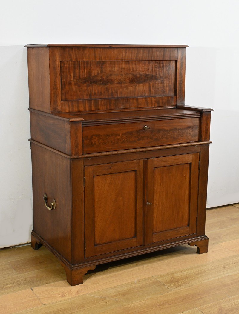 Secrétaire à Gradin en Acajou, Angleterre – 2ème partie XIXe-photo-3