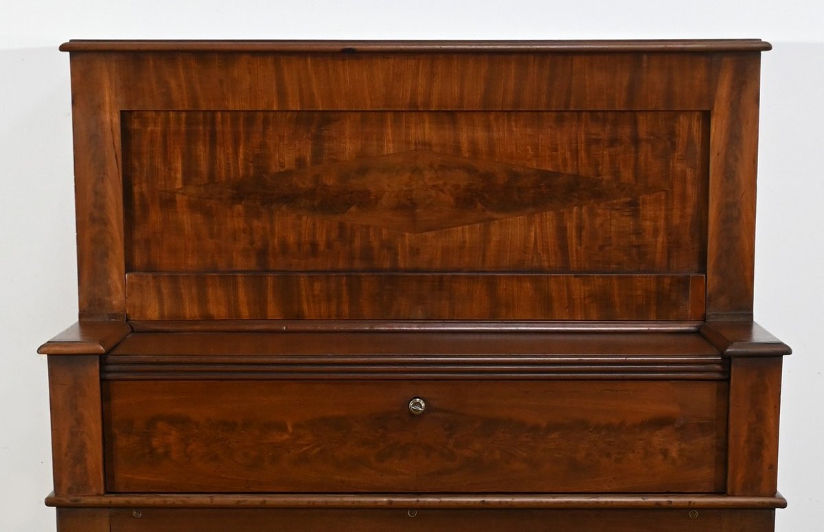 Secrétaire à Gradin en Acajou, Angleterre – 2ème partie XIXe-photo-2
